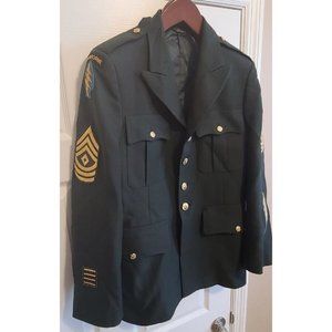 US ARMY JACKET SPECIAL FORCES AIRBORNE 39R 1st Sgt 85th Civil Affairs Brig 21 Yr